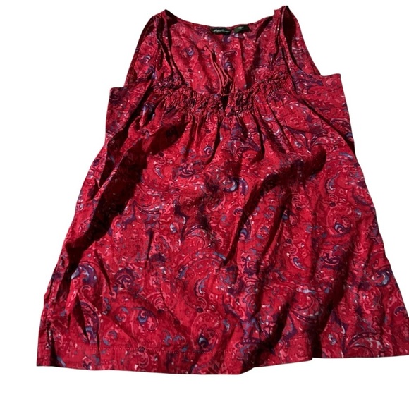Eddie Bauer Tops - Eddie Bauer Red Paisley Top